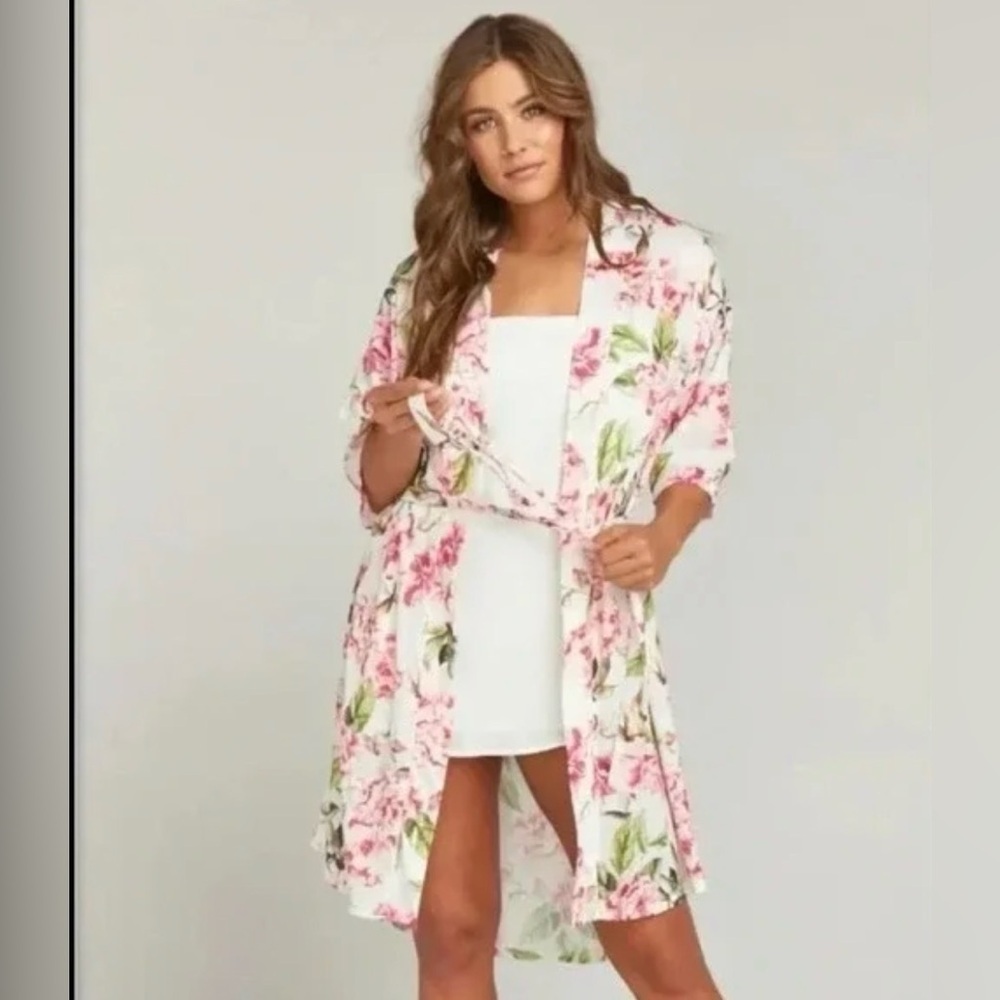 Show‎ Me Your Mumu Floral Robe Kimono Missing Belt Size S/M